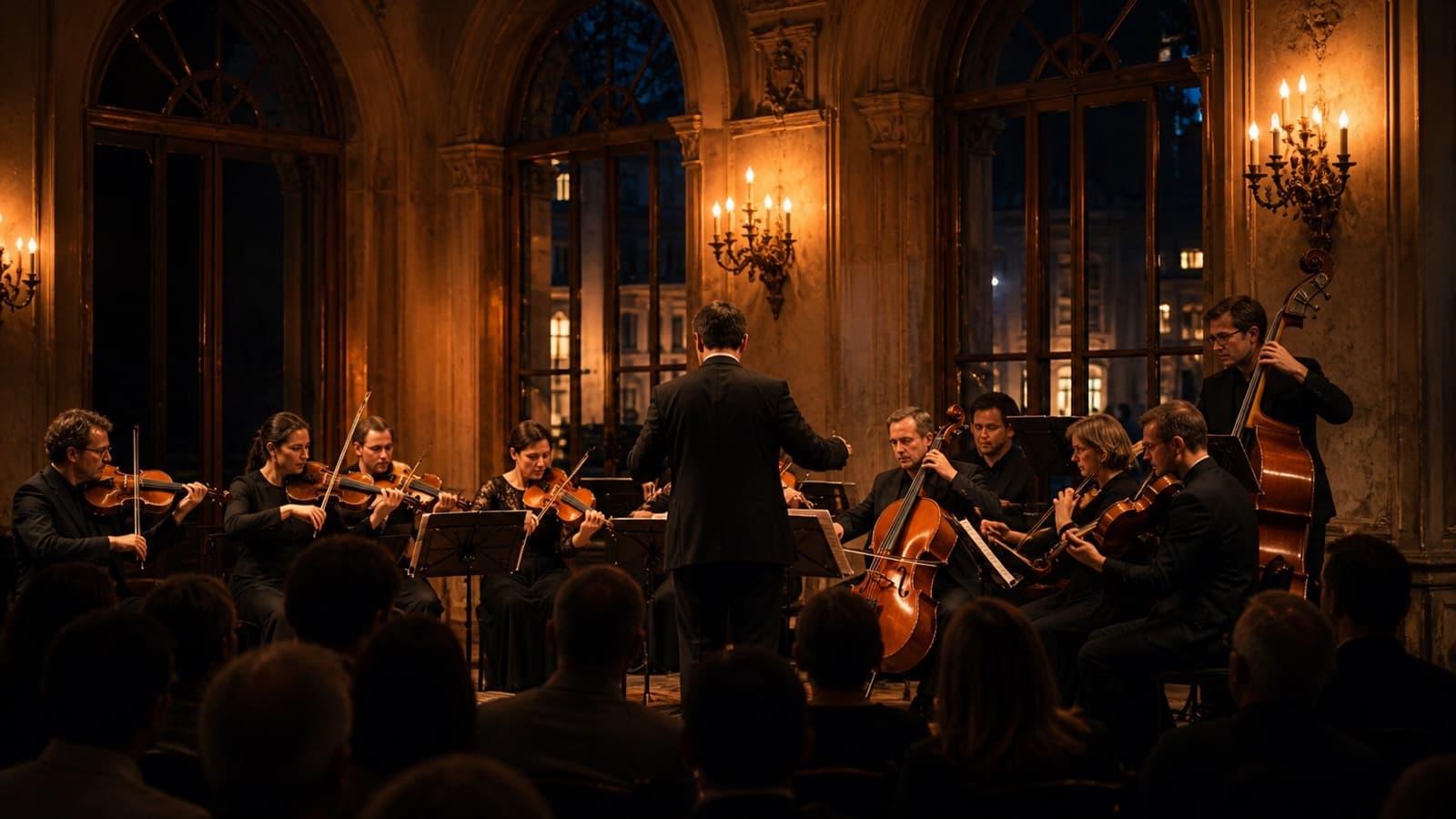 Chamber orchestra in a historic Viennese concert hall